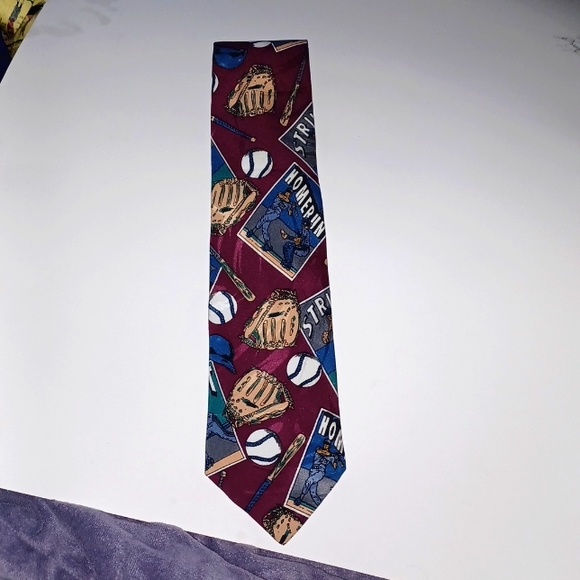 Peluso of Italy Baseball Tie - Picture 1 of 2